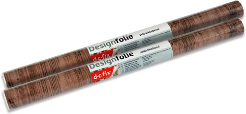 Vista 2 de d-c-fix 346-0478-2PK - Película autoadhesiva decorativa, madera rústica, rollo de 17 x 78 pulgadas, paquete de 2