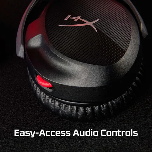 Vista 7 de HyperX Cloud Stinger 2 - Auriculares para juegos, auriculares DTS X Spatial Audio, auriculares ligeros sobre la oreja con micrófono, función