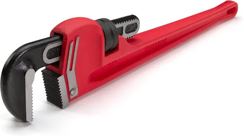 Vista 5 de Steelman 60883 Llave de tubo de mango recto de hierro fundido resistente de 10 pulgadas
