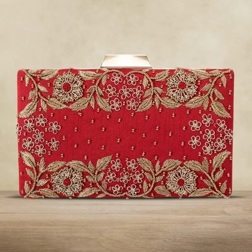 Vista 3 de Aheli Clutch Purses Handmade Handbags for Wedding Evening Party Bridal Gift for Women