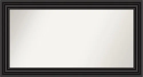 Vista 414 de Amanti Art Espejo personalizado, espejo de baño negro puente, espejo de pared o espejo de tocador de baño sobre el fregadero (26 x 26 pulgadas)