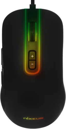 Vista 4 de Nixeus Revel-X - Ratón para videojuegos con sensor Pixart PMW 3370 de grado de juego impecable de 19000 DPI negro mate