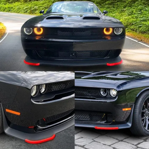 Vista 6 de JDMON Protector de parachoques delantero compatible con Dodge Challenger SRT Hellcat 2015-2021 2015 2016 2017 2018 2019 2020 2021, accesorios SRT