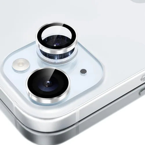 Vista 17 de GolbinBox Protector de lente de cámara para iPhone 13 Pro/13 Pro Max, ajuste invisible 1:1, vidrio templado 9H, funda individual de metal ultra HD