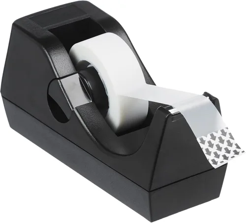 Vista 2 de Amazon Basics Dispensador de cinta de escritorio de oficina con peso, paquete de 3