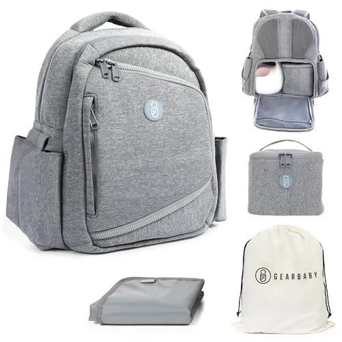 Vista 7 de Extractor de leche y bolsa de pañales compatible con Spectra S1, S2, Medela, neopreno portátil para bebés, enfriador de leche materna de viaje, Negro