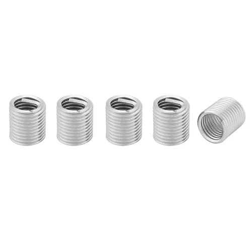 Vista 7 de Insertos de hilo de alambre, 100 piezas de acero inoxidable helicoidal de alambre helicoidal insertos de rosca de tornillo M8 x 1.25 x 2D Kit
