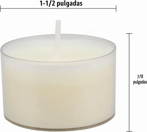 Vista 5 de Stonebriar Velas de té de 8 horas de tiempo de combustión, velas transparentes sin perfume de larga duración para decoración del hogar y ocasiones