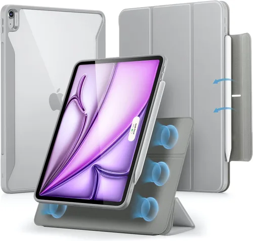 Vista 10 de ESR Funda para iPad Air de 11 pulgadas M3/M2 (2025/2024), Funda para iPad Air de 5ª/4ª generación (2022/2020) de 10.9 pulgadas con soporte