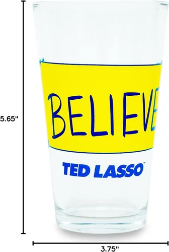 Vista 9 de Silver Buffalo Ted Lasso Believe - Vaso de cerveza tradicional para licor, bebidas de pub, capacidad para 16 onzas