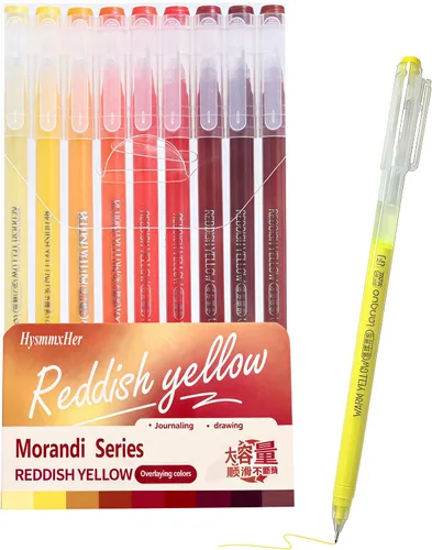 Vista 20 de Juego de bolígrafos de gel de colores, punta fina de 0.024 in para papel blanco y negro, bonitos bolígrafos para diario, libros para colorear