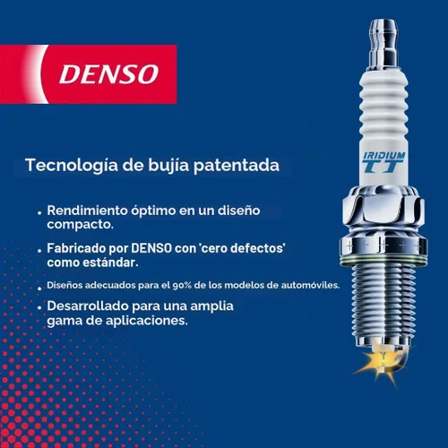 Vista 6 de Denso IKH16TT Iridium TT Bujías 4703-4 PK