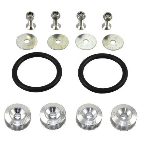 Vista 8 de Kit universal de sujetadores de liberación rápida Jmdspeed, para camiones, defensa, palanquilla, universal, CNC, Neo cromo