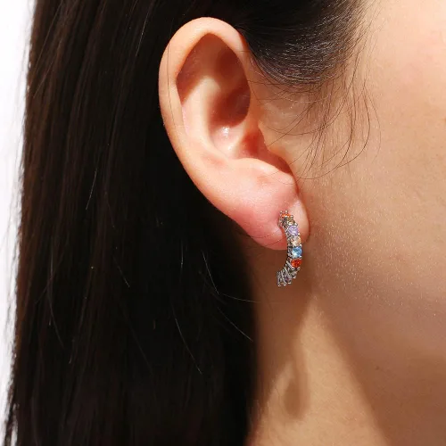 Vista 6 de Conjuntos de joyas de collares y aretes de gemas coloridas aniversario cumpleaños día de la madre regalos para mujeres esposa mamá mejor amiga