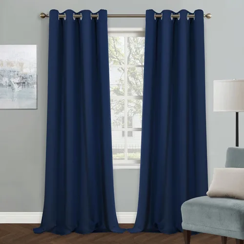 Vista 51 de MYSKY HOME Cortinas Aqua para Armario para Entrada Cortina Opaca para Puerta para Sala de Estar Cortina Oscurecedora de Habitación con Ojales