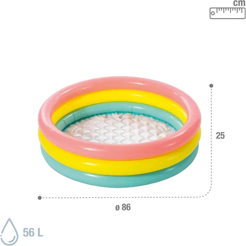 Vista 4 de Piscina pequeña para bebé de luz del sol, de Intex, Paquete de 10, El color puede variar