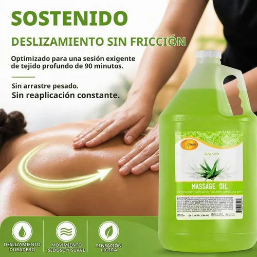 Vista 3 de SPA REDI Aceite de masaje profesional, hidratación profunda, 128 oz