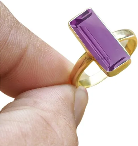 Vista 76 de Anillo de plata de ley maciza superpuesta de oro amarillo de 18 quilates para mujer, anillo de compromiso de plata esterlina, juego de bisel
