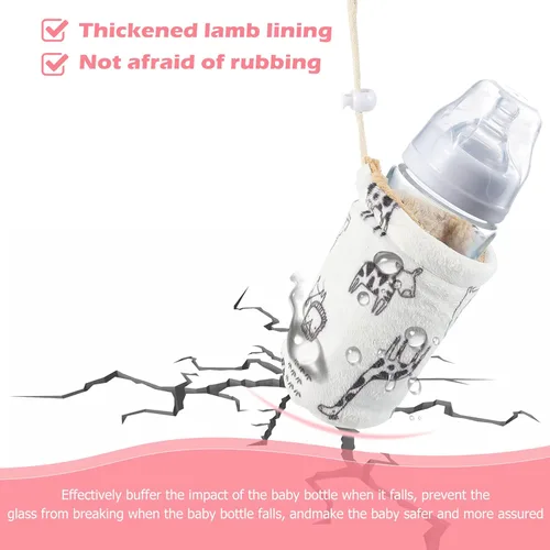 Vista 3 de Healifty Fundas para biberones de bebé, cubierta de biberón, funda aislante para mantener caliente titular de 8.1 fl oz