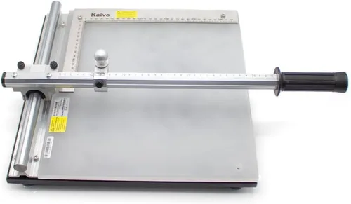 Vista 3 de Uso de laboratorio Cortador de vidrio Manual ITO Vidrio a base de vidrio de sílice Junta Máquina de corte 28x33CM KV-C-370 (KVC370 Plus) Manual