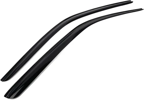 Vista 9 de IKON MOTORSPORTS Visera de ventana externa con cinta, compatible con Dodge Challenger 2008-2023, cubierta protectora de lluvia solar