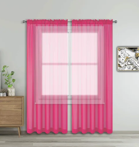 Vista 39 de WPM - Cortinas traslúcidas de color beige de 60 pulgadas de ancho x 95 pulgadas de largo, 2 paneles tratamiento de ventana para sala de estar