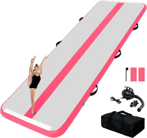 Vista 8 de Tuxedo Sailor Inflatable Gymnastics Tumbling Mat Tumble Track Thickness Floor Mat With Electric Air Pump for