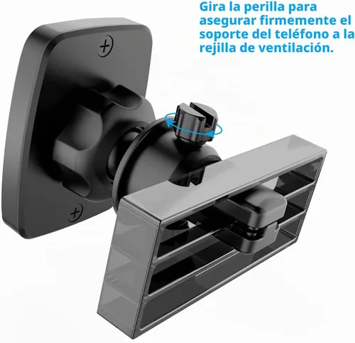 Vista 3 de Soporte magnético plano WizGear para el tablero del auto, para teléfonos celulares con tecnología de adhesión rápida.