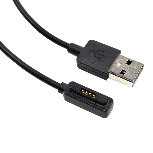 Vista 3 de HQRP Paquete de 2 cables de carga USB compatibles con ASUS ZenWatch-2 WI501Q WI502Q Smartwatch ZenWatch2 WI502Q-SL-BD-Q WI501Q-2J-GB2 Cable