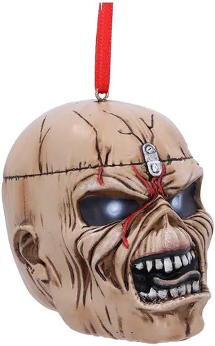 Vista 4 de Nemesis Now Trooper Eddie - Adorno colgante de 3.0 in, resina, beige, mercancía con licencia oficial, coleccionable, fundido en resina más fina