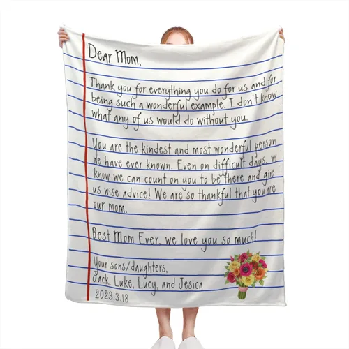 Vista 9 de Manta personalizada con texto de fotos, manta personalizada con mis propias fotos, manta conmemorativa personalizada para madres para mamá, papá