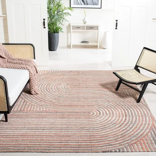 Vista 22 de SAFAVIEH South Hampton Collection - Alfombra decorativa, 2 x 3 pies, color beige, lana abstracta hecha a mano, ideal para zonas de alto tráfico
