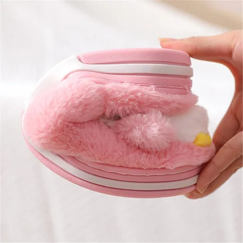 Vista 7 de YILANLAN Pantuflas de felpa para mujer, pantuflas de invierno, pantuflas de animales, pantuflas cálidas, pantuflas de pingüino, pantuflas
