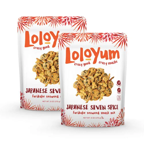 Vista 7 de LoloYum Furikake - Mezcla de bocadillos de algas marinas (especias japonesas de siete, 6 onzas)