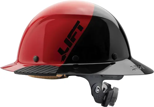 Vista 11 de Lift Dax - Casco de seguridad de ala completa de resina de fibra, suspensión de 6 puntos