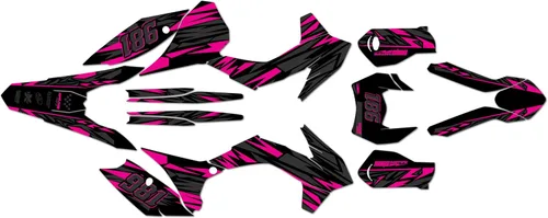 Vista 6 de Graphics Kit for KTM 200XC-W,250XC-W,300XC-W,450XCF-W and 500XCF-W (2016) Twitch Series Cyan 16 Mil - On/Off The Road - Dirt Pit Bike Sticker