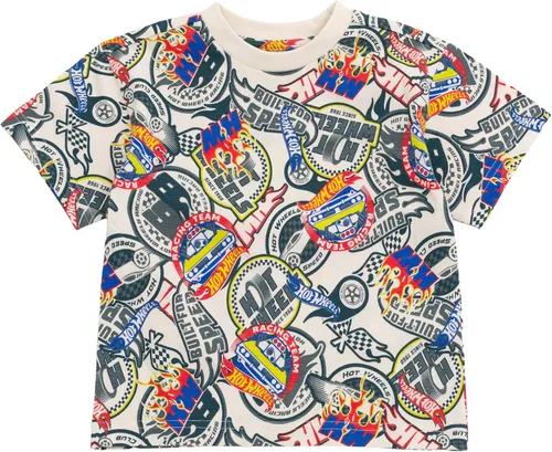 Vista 7 de Hot Wheels Paquete de 3 camisetas de manga corta para niños pequeños a niños grandes Negro / Azul pálido
