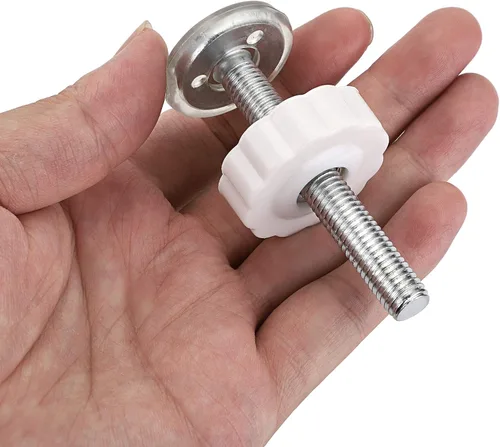 Vista 3 de OwnMy Adaptadores de puerta M10 (0.394 in/0.39 pulgadas), 4 piezas de varilla roscada para puerta, accesorios de varilla de husillo, piezas