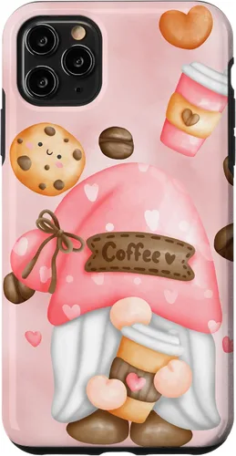 Vista 13 de Cute Coffee Gnomie for Garden Gnome Lovers and Gardener Case for iPhone 17
