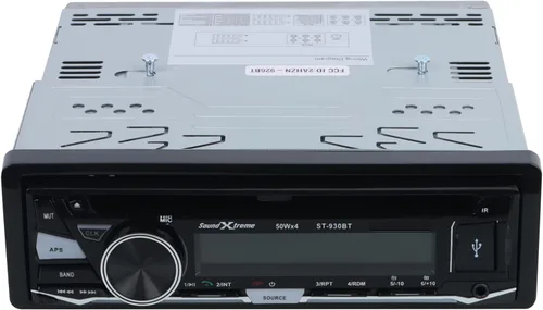 Vista 4 de SoundXtreme ST-930BT Single-DIN CD estéreo para coche, Bluetooth, USB SD y entrada auxiliar CD / MP3 Receptor de audio para automóvil compatible