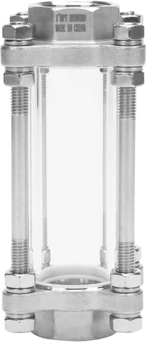 Vista 2 de DERNORD Vidrio de visión en línea con rosca hembra, vidrio de vista sanitaria recta de flujo SUS316 1" NPT hembra