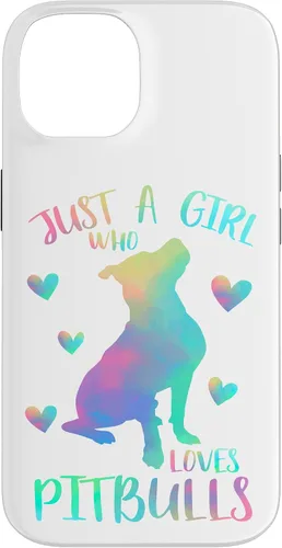 Vista 4 de Just a Girl Who Loves Pitbulls Watercolor Cute Pitbull Case for iPhone 17