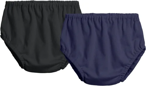 Vista 7 de City Threads Cotton Diaper Covers for Girls and Boys 2-Pack, Made in USA Baby Bloomers, Wear Over Disposable and Cloth