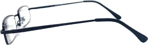 Vista 3 de The Winston - Gafas de lectura rectangulares de metal, unisex, medio lector, tramposos rectangulares