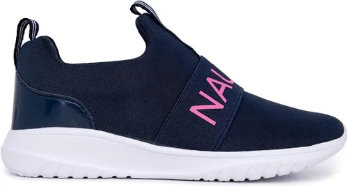 Vista 2 de NAUTICA Kids Girls Youth Athletic Fashion Sneakers - Slip-On Style for Little Kids and Big Kids