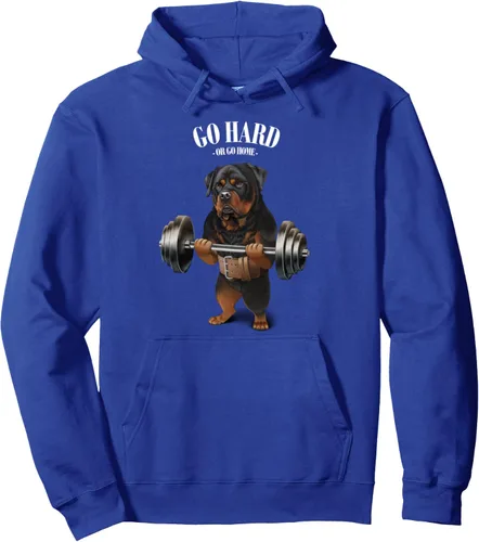 Vista 10 de Rottweiler - Sudadera con capucha para levantamiento de pesas y gimnasio, Negro, S