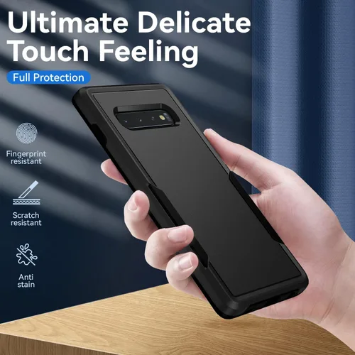 Vista 3 de Funda para Samsung Galaxy S10 Plus, con Protector de Pantalla [Probado contra Caídas de Grado Militar] Funda Protectora de Servicio Pesado