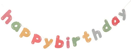 Vista 6 de MEETINGU Pancarta de Feliz Cumpleaños, Decoraciones de Fiesta Letrero Colorido Suministros para Niños, Niñas, Adultos