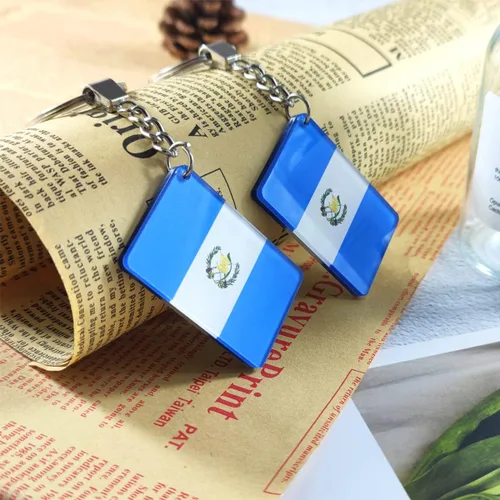 Vista 4 de Llavero con la bandera de Guatemala (2 unidades), Guatemala