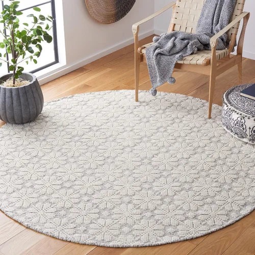 Vista 33 de SAFAVIEH Vermont Collection - Alfombra de pasillo, 2 pies 3 pulgadas x 6 pies, color marfil, lana hecha a mano, ideal para zonas de alto tráfico
